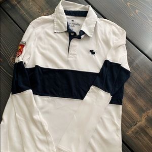 Youth boys Abercrombie & Fitch long sleeve polo